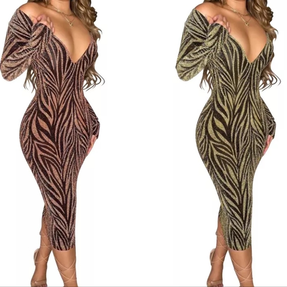 Midi Dress New Size M Strech Material.